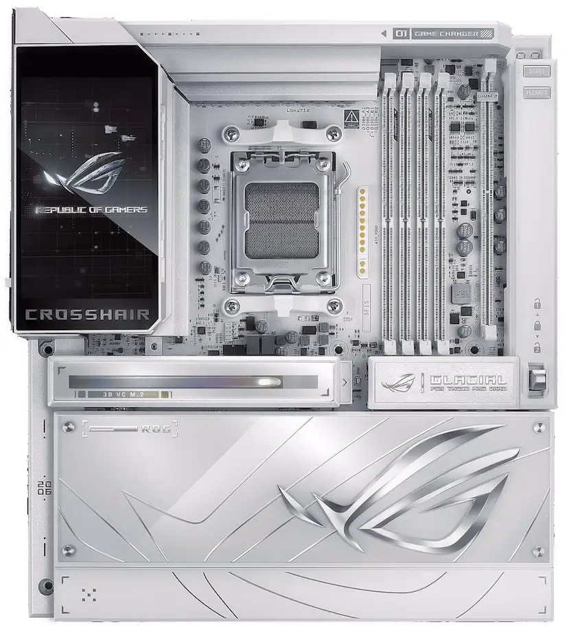 Informático Madrid - Montaje Placa Base ASUS ROG CROSSHAIR X870E GLACIAL Madrid